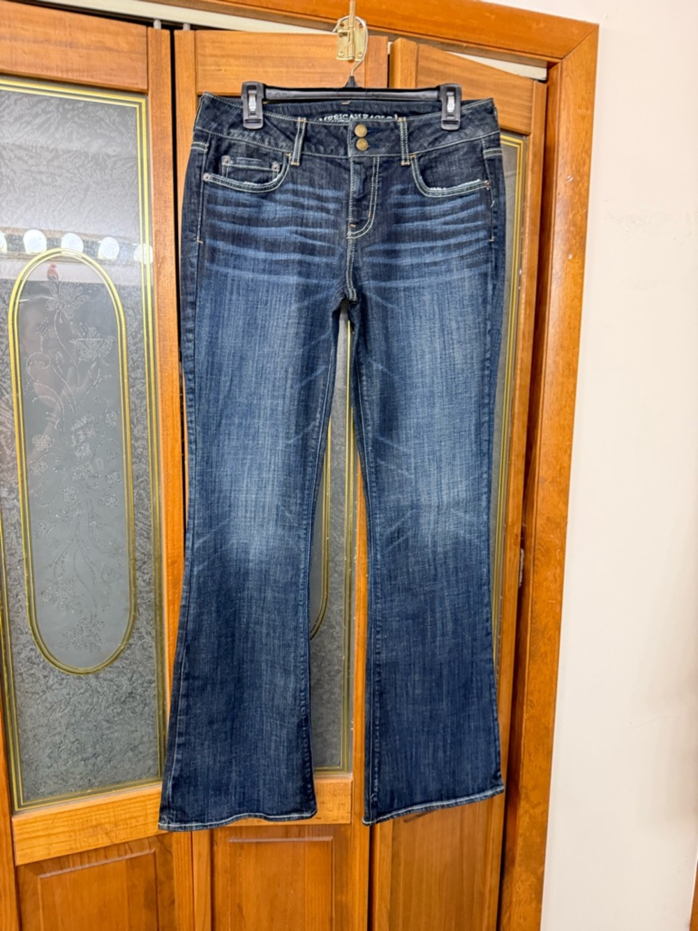 Dark Wash Women’s Bootcut Jeans - Classic Denim, AMERICAN EAGLE